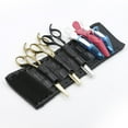 thumbnail image 3 of Bolsa Para Tijeras, Capacidad Para 3 Tijeras Y Clips, Bolsa Para Brazo, Ganchos Y Presillas Ajustables, Cinturones Desmontables, Material De Cuero PU De , Nuevo, Negro,, 3 of 7