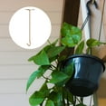 thumbnail image 4 of Ceiling Hooks, 2 Pack 16 Inch Screw Mounted Top Long Hooks - for Hanging Plant Pots, Fans, Lights, Lanterns, 4 of 6
