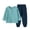 Dark Blue, variant on Workout Sets for Kids Long Sleeve Crew Neck Tops Elastic Waist Full Length Pants Outdoor Activewear Sets(3-4Years,Pink1)