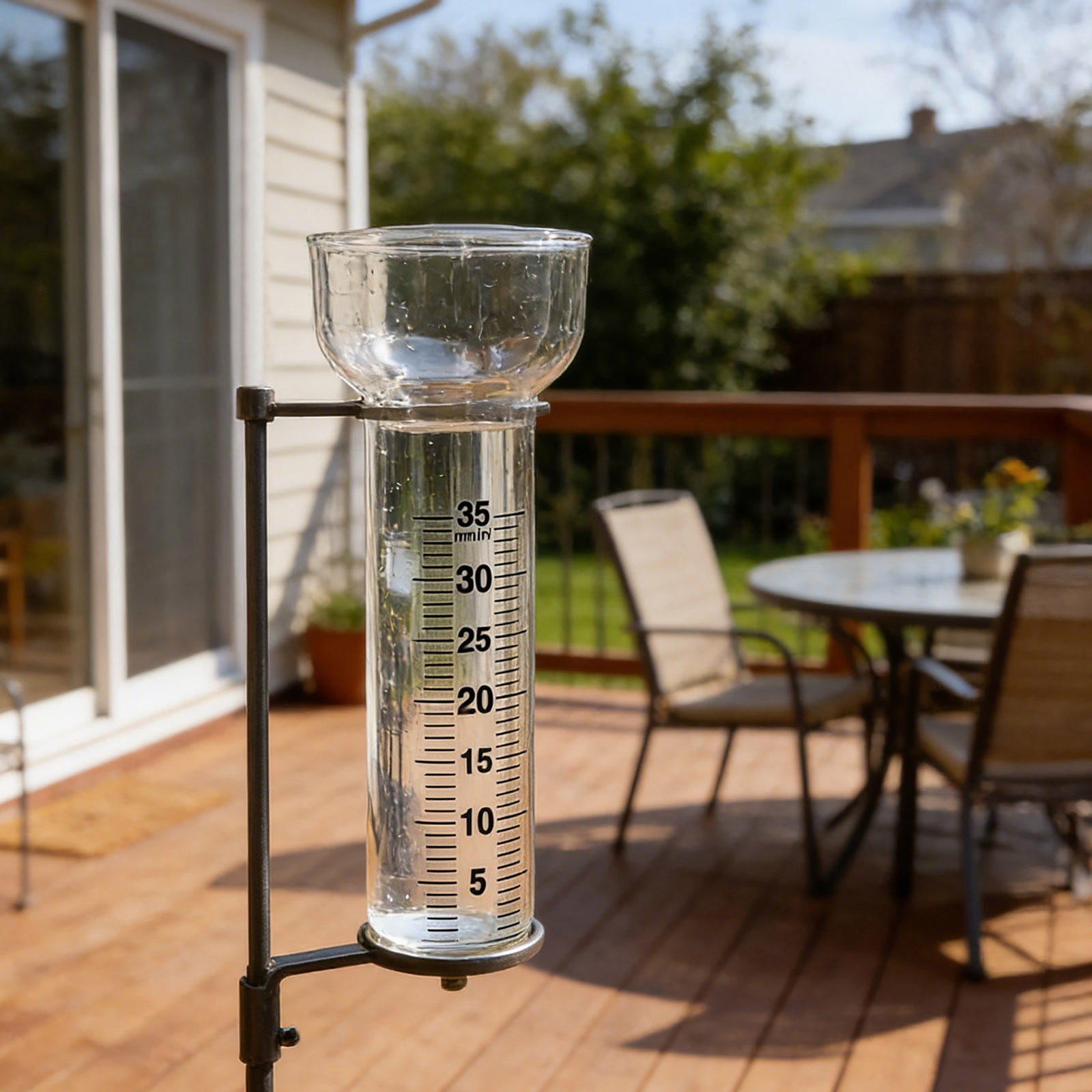 CSStudio regenwassermesser Rain Gauge, High Borosilicate Glass, Clear, Scratch and Wear Resistant, Weatherproof
