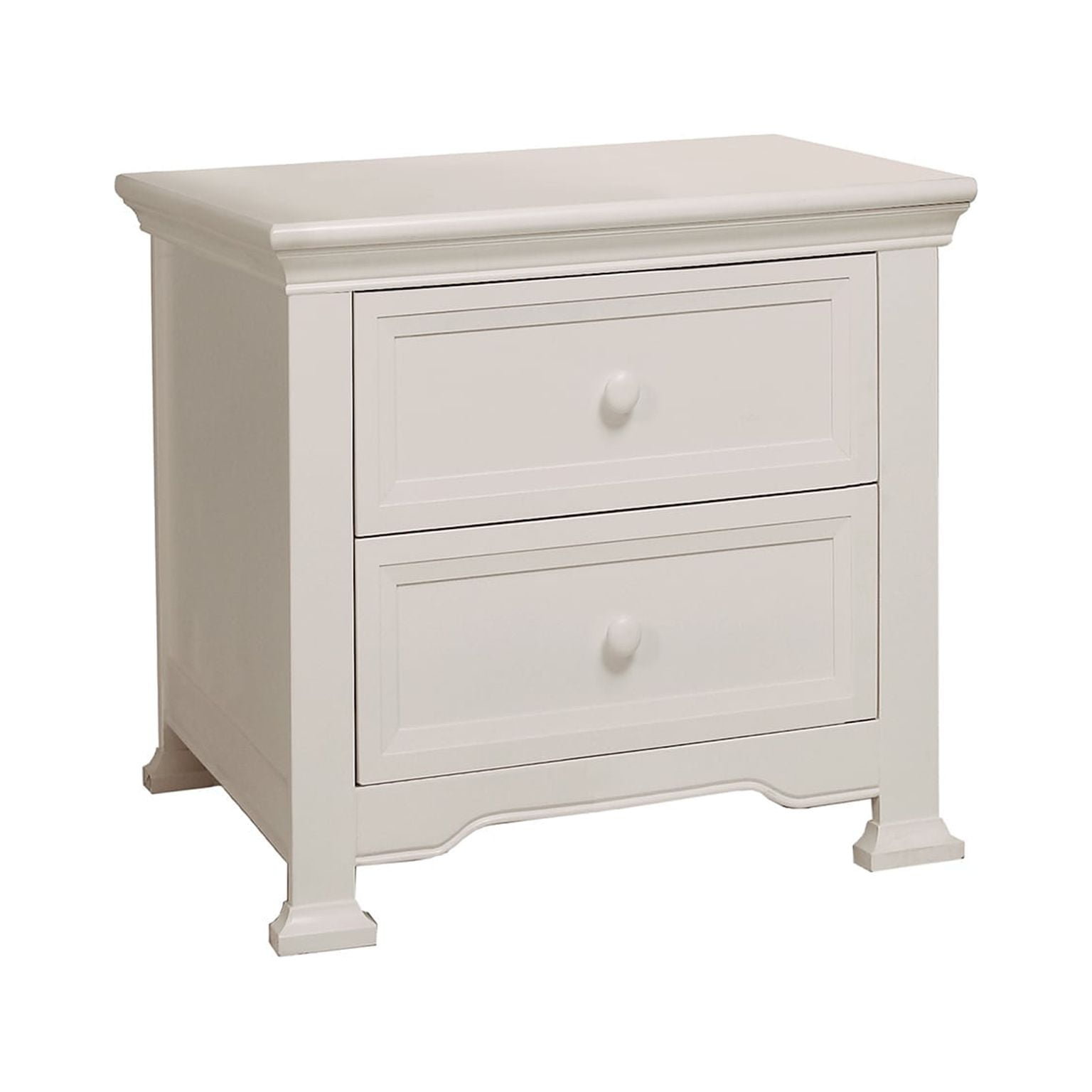 Centennial Medford 2 Drawer Nightstand, Off-White Finish