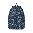 thumbnail image 2 of Rocae Merry Christmas Winter Leaves Snowflakes for Durable Canvas Backpack Leisure Large Bag Travel Rucksack Multi-function Backpack Medium, 2 of 8