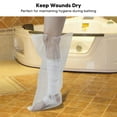 thumbnail image 3 of Bath Bandage Protector, Transparent Broken Leg Shower Cover 2pcs Full   For Post Operation For Adults, 3 of 8