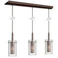 thumbnail image 1 of Radionic Hi Tech PEN-30963-CM-OBB-RHT Orly 3 Light Horizontal Pendant With Oil Brushed Bronze Finish, 1 of 1