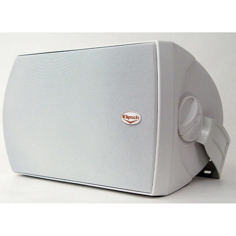 Klipsch AW-650 2-Way All-Weather Outdoor Speakers, 340W Peak, White, Pair