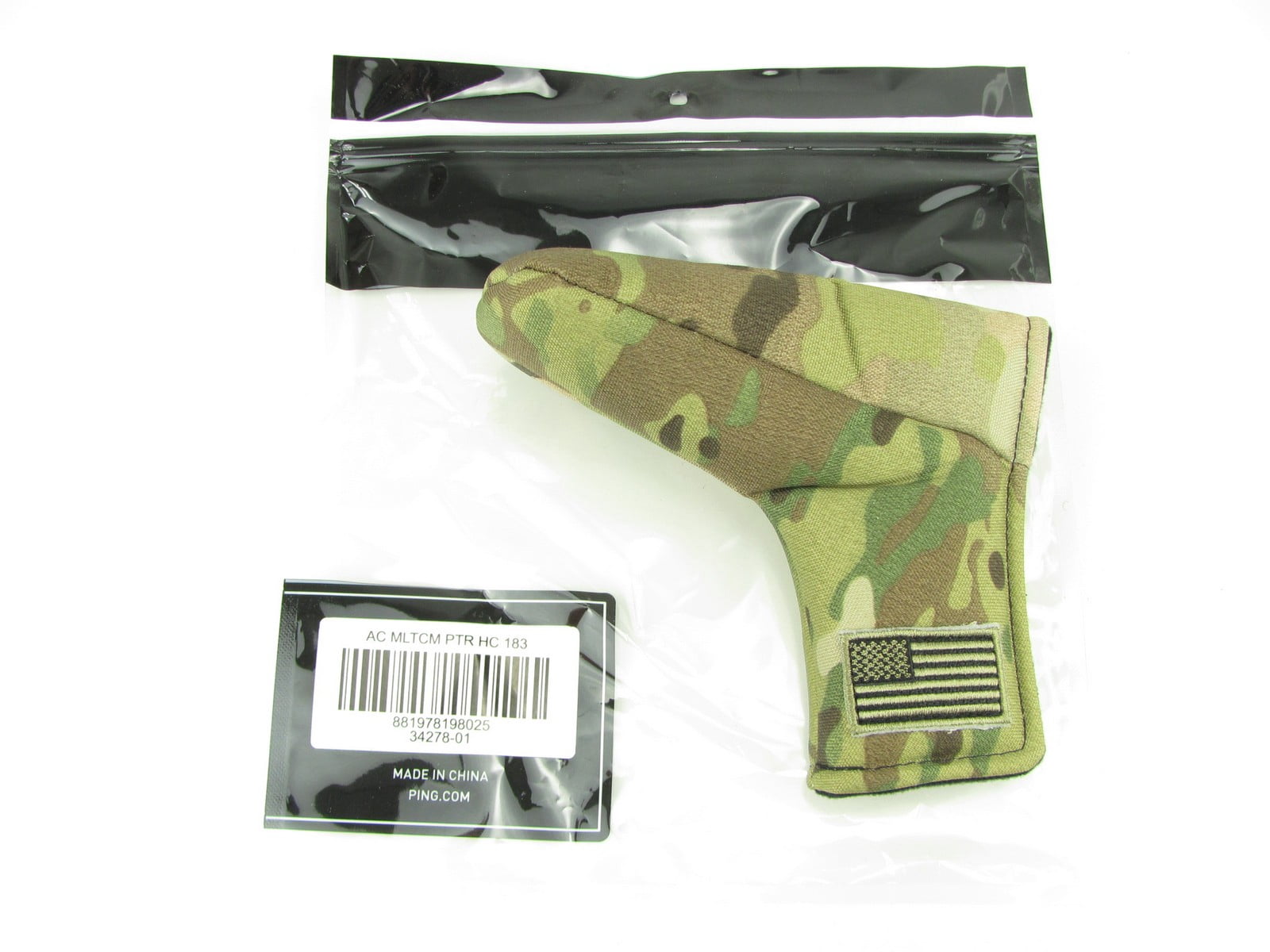 NEW Ping Authentic Multicam Camo American Flag BLADE Putter Headcover MAGNETIC
