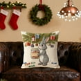 thumbnail image 5 of CuiLiyq Christmas Pillow Covers, Forest And Snow Animal Themed Print Pillow Covers With Soft Fabric Hidden Zipper, for Holiday Wedding Party Living Room Bedroom Decoration, 17.7 Inch, Style-F, 5 of 6