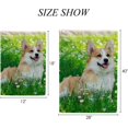 thumbnail image 2 of SKYSONIC Pembroke Welsh Corgi on Green Grass Double-Sided Printed Garden House Sports Flag 28x40in Polyester Decorative Flags for Courtyard Garden Flowerpot, 2 of 7