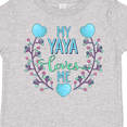 thumbnail image 4 of Inktastic My Yaya Loves Me with Hearts and Flowers Boys or Girls Toddler T-Shirt, 4 of 5