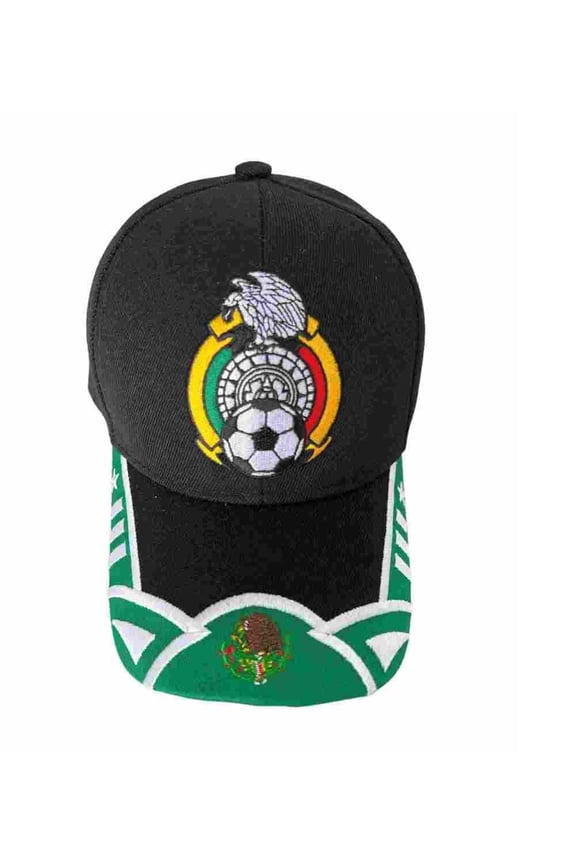 "Mexico Soccer"  Mexican  Baseball Cap Snap Back  Uni-Sex Style  -- FREE USA Shipping--   (CapMx83B)