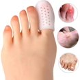 thumbnail image 2 of Breathable Gel Toe Cushions - 10 Pack Toe Protectors For Corns & Blisters, 2 of 3