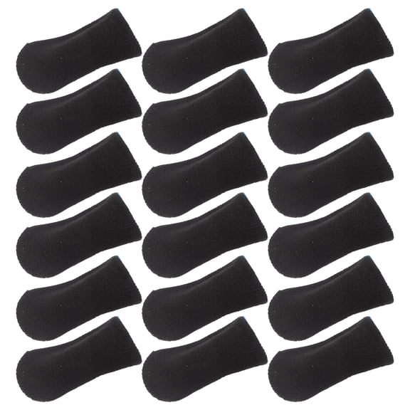 Tineasur Black Knit Anti-Slip Finger Protectors for Gaming and Touchscreens 10Pairs