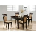 thumbnail image 2 of Gabriel 5-piece Extension Leaf Dining Table Set Cappuccino, 2 of 11