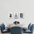 thumbnail image 3 of Set of 3 Blue Wall Art Prints, Modern Mid Century, Minimalist Geometric Wall Art, Navy Blue Wall Prints, for Living Room Bedroom Bathroom Gallery Boho Room Wall Decor -12"x16", 3 of 6