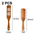 thumbnail image 2 of Juego de 2 utensilios de cocina de madera, utensilios de madera para cocinar, revolver, mezclar y servir, 2 of 5