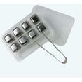 thumbnail image 2 of Stainless Steel Metal Beverage Chilling Rocks,Reusable Ice Cubes For Whiskey,Vodka,Liqueurs,Wine (26mm: 8 with clip), 2 of 5
