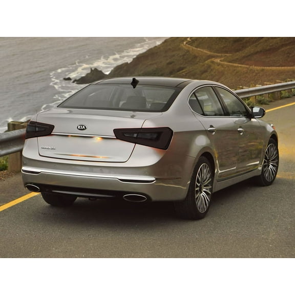 Rvinyl Tail Light Tint Covers Compatible with Kia Cadenza 2014-2016 - Blackout Smoke