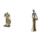 thumbnail image 1 of Figura de resina de caballero nórdico y dama tribal africana. Escultura de arte abstracto para escritorio, armario, mesa de oficina, centro de mesa y, 1 of 8
