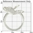 thumbnail image 2 of Rhodium Brass Ring with AAA Grade CZ in Clear for Women Style 0W237, 2 of 5