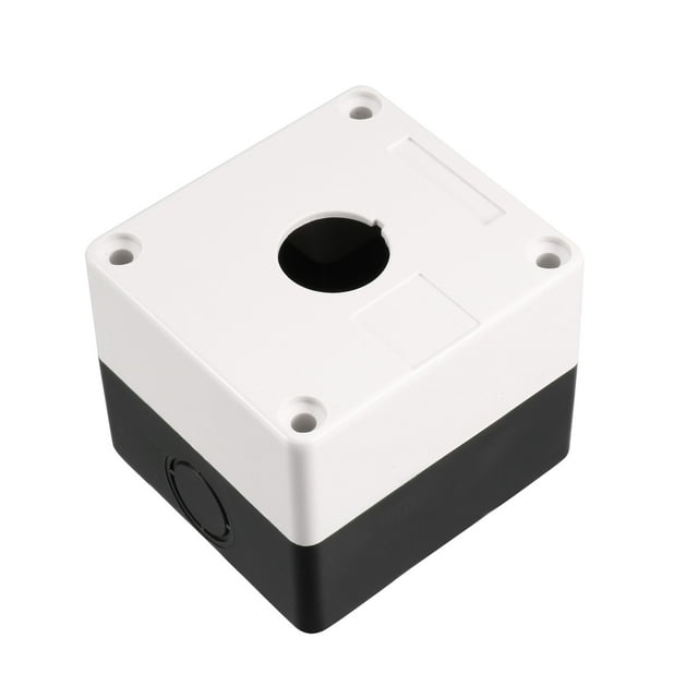 Caja de control de interruptor de botón de presión 22mm 1 orificio a prueba de agua
