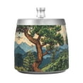 thumbnail image 7 of Yayeee Ashtray with Lid for Cigarette Smokeless Stainless Steel Home Ash Holder, Retro Pine Tree, 7 of 7