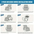 thumbnail image 2 of Modern & Waterproof Recliner Cover, Non-Slip Sofa Cover with Pockets, Pet Scratch-Resistant Couch Cover for Sofa, Washable Furniture Protector for Office, Living Room, & Home Decor（Sand）, 2 of 7