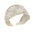 thumbnail image 3 of TIANZEN French Lace Wide Headband Elegant Hair For Boho Floral Embroidered Stretchable Hair Band Women Knotted Headband, 3 of 4