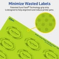thumbnail image 5 of Avery Printable Oval Labels, Bright Green, 1.5" x 2.5", 360ct, 5 of 11