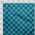 thumbnail image 2 of oneOone Cotton Silk Fabric Tartan Check Printed Fabric 1 Yard 42 Inch Wide, 2 of 4