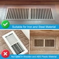 thumbnail image 5 of Uxcell Magnetic Vent Cover Floor Wall Air Registers Cover for HVAC Fireplace Refrigerator White 11.75" x 6.25", 5 of 7