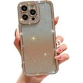 thumbnail image 7 of Glitter Case for iPhone 13 Pro Max, Full Camera Lens Protection Sparkle Bling Case Luxury Shiny Crystal Diamond Bumper Clear Protective Cover for Women Girls Slim Fit Shockproof, 6.7inch-Black, 7 of 7