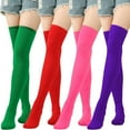 thumbnail image 2 of AOOOWER Womens Long Thigh High Socks Over the Knee Thigh High Socks Long Socks, 2 of 15
