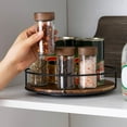 thumbnail image 4 of Shoreew Storage Tray Organizer Multifunctional 360-Degree Rotation Wooden Lazy Susan Turntable Kitchen Countertop Organizer, 4 of 7