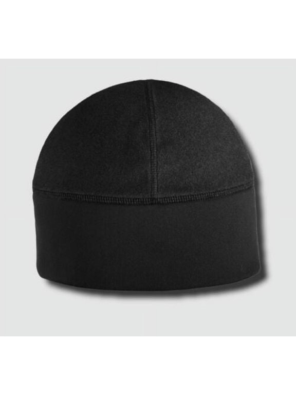 Black Warm Winter Micro Fleece Beanie-Sports Outdoor Exercise Skully Cap