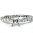 thumbnail image 4 of Pompeii 1ct Diamond Eternity Engagement Ring 14K White Gold Setting Semi Mount (G/H,VS), 4 of 4