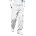 thumbnail image 3 of RJMDKXZ Mens Sweatpants Fleece Baggy Wide Leg Lounge Workout Pant Casual Elastic Waist Drawstring Opne Bottom Sweatpants for Men with 3 Pockets, 3 of 7