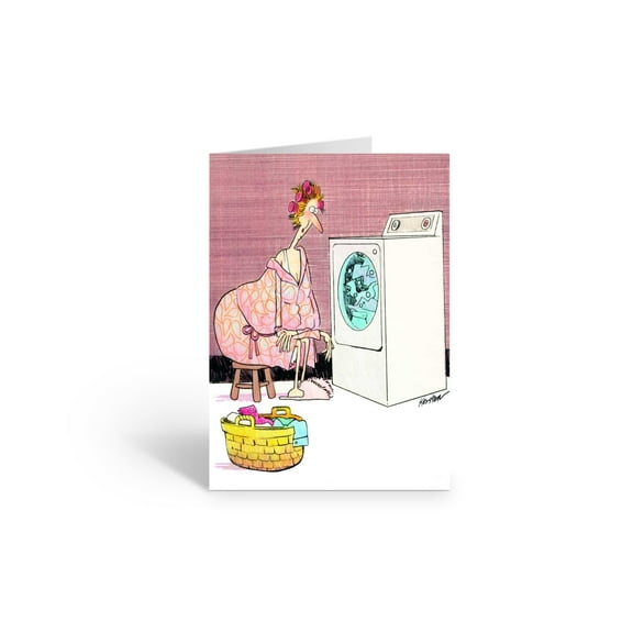 Stonehouse Collection Funny Greeting Card for Her, Hilarious Laundry Moment, 1 Count