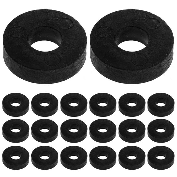 25pcs Black Rubber Washers Home Repair Isolation Seals Rubber Washers for Plumbing and Hardware