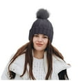 thumbnail image 3 of Winter For Women Winter Hats Soft Knit Hat With Warm Knitted Snow Cap Plaid Trapper Hat Trapper Hat Boy Windproof Cap Women Flannel Trapper Hat Winter Cycling Hat Winter Hats Unisex Forever Hats, 3 of 5