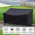 thumbnail image 4 of Outdoor Bench Cover, Waterproof Outdoor Patio Furniture Cover for 4-Seater Bench, Durable Oxford Cloth Garden Sofa Chair Cover, 4 of 8