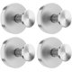 thumbnail image 1 of Ganchos de ventosa para ventana de vidrio, ganchos de ducha extraíbles para ducha interior, ganchos de toalla de metal para baño, paquete de 4 (plata), 1 of 4