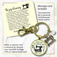thumbnail image 2 of Seamstress Keychain Never Come Between My Powertool Fun Quote Womens Sewing Jewelry, 2 of 8