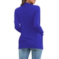 thumbnail image 3 of a.Jesdani Women's Cardigan Casual Lightweight Knit Cardigan Sweaters with Pockets Royal Blue L, 3 of 9