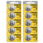 Toshiba CR2025 3 Volt Lithium Coin Battery (10 Count)