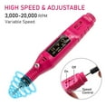 thumbnail image 4 of Pinkiou Electric Nail Drill Machine Nail Drill Kit 20000 RPM Portable Nail Drill for Acrylic Nails, 6 Acrylic Gel Remover Nail Tools, Nail Polishing Machine Pedicure Set, 4 of 9