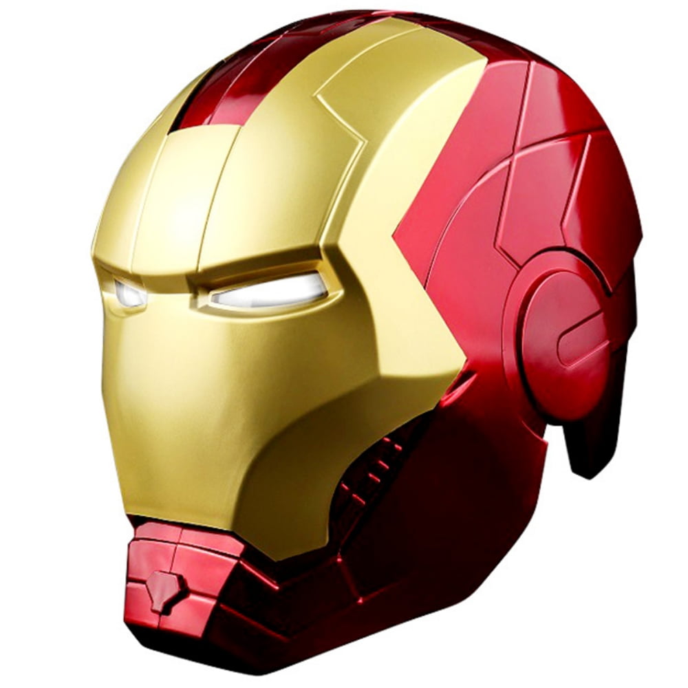 Avengers Batman Iron Man Cosplay Helmet 1:1 Light Eyes Helmet PVC Action Figure 