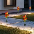 thumbnail image 4 of Lwlmwt Solar Garden Light 30-inch Ground Spike Rose Light Waterproof Outdoor Decorative Light Ideal for Courtyards, Pathways, and Garden Decor, 4 of 5