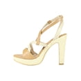 thumbnail image 3 of Sandalia de vestir Tacones Mujer Sintetico Oro Leon 444051, 3 of 4