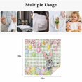 thumbnail image 5 of Sage Green Easter Cloth Napkins, Spring Watercolor Bunny Eggs Flower Plaid Washable and Reusable Dinner Napkins Set of 4, Table Napkin for Kitchen Party Birthday Wedding Hotel Housewarming 20"x20", 5 of 9