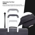 thumbnail image 4 of Yougu 3-Piece Set (18/Travel bag/toiletry bag) ,Soft shell Luggage Sets Carry On,Black, 4 of 9